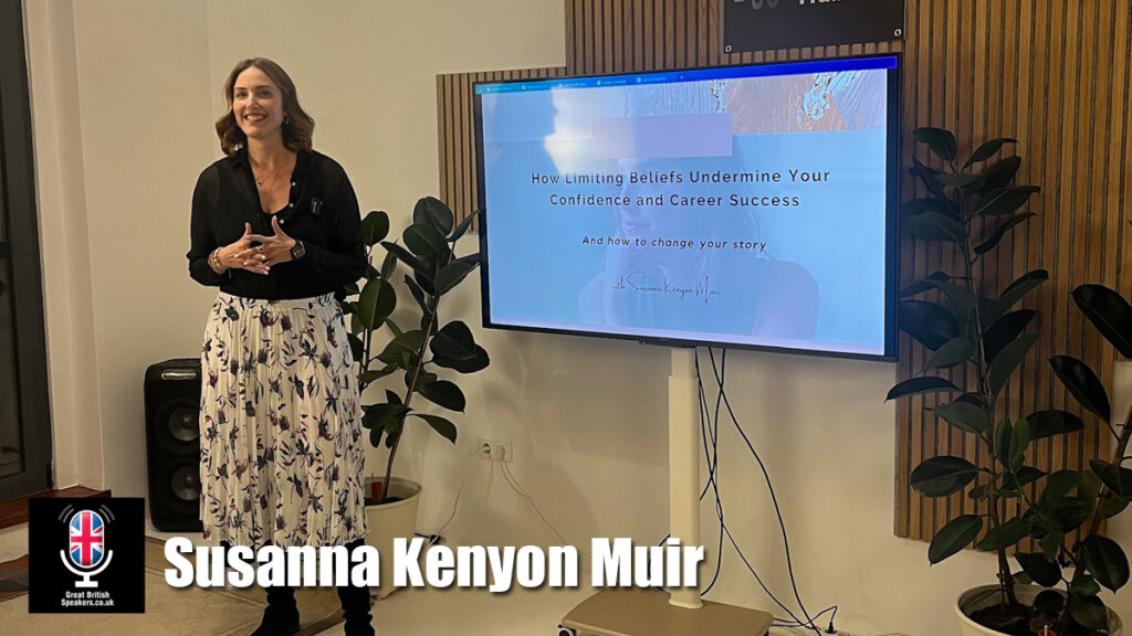 Susanna delivering a keynote